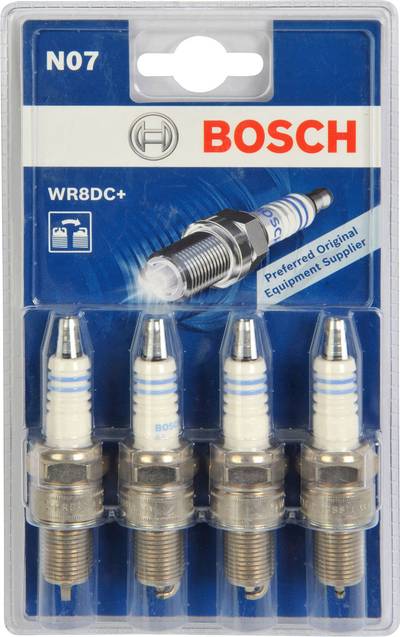 4 X Bosch Zündkerze 0242229984 WR8DC N07